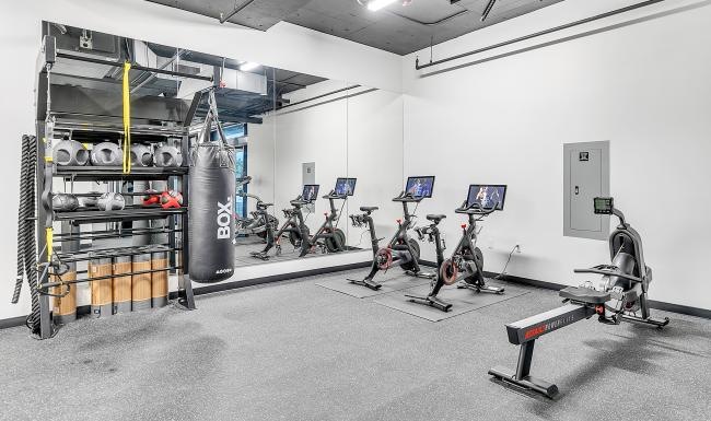 Find your perfect fit at The Rinrose a spin and cardio area